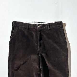 00's SAVANE ブラウン ワイド コーデュロイ パンツ