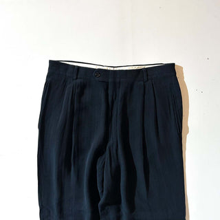 90's～00's SOKRATES OMEGA レーヨン×バージンウール 2タック スラックス