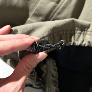 00's Eddie Bauer LEGEND "Mt. Adams Pullover" オリーブ ドローコード コットンキャンバス フィッシング ジャケット