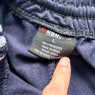 00's NBN GEAR ネイビー×ホワイト ドローコード トラック パンツ