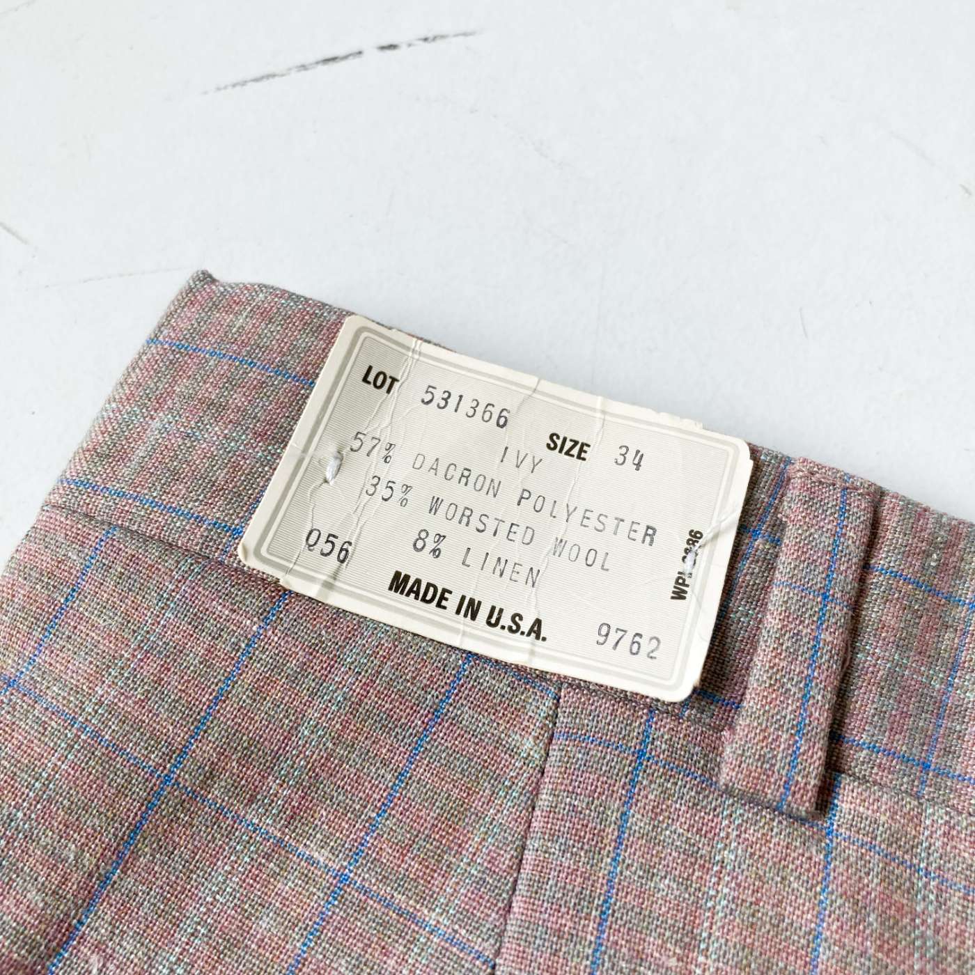 "Dead Stock" 70's "made in USA" Tailor's Bench チェック フレアスラックス