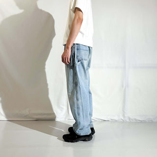 00's Wrangler アイスブルー ワイド ペインター デニム パンツ