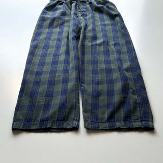 00's croft＆barrow マルチチェック ドローコード ワイド パジャマ パンツ