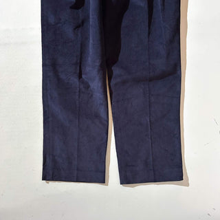90's～ "deadstock" LANDS' END ２タック コーデュロイ パンツ (NAVY 31×32)