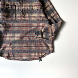 90's ORVIS ネイティブ ジャガード L/Sシャツ