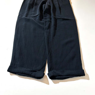 90's～00's SOKRATES OMEGA レーヨン×バージンウール 2タック スラックス