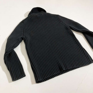 LANDS' END ラグラン タートルネック リブニットセーター