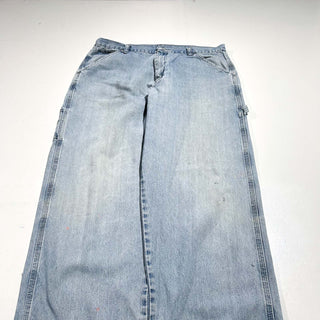 00's Wrangler アイスブルー ワイド ペインター デニム パンツ