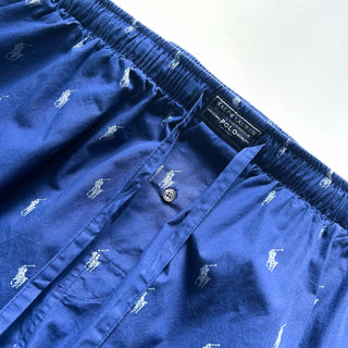 00's RALPH LAUREN 総柄 ドローコード ワイド パジャマ パンツ
