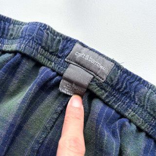 00's croft＆barrow マルチチェック ドローコード ワイド パジャマ パンツ