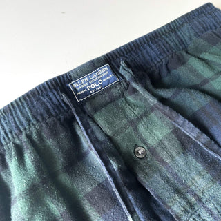 00's RALPH LAUREN ブラックウォッチ チェック ドローコード パジャマ パンツ
