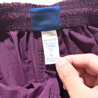 90's "made in USA" UMBRO ワインレッド ドローコード ナイロン ショーツ