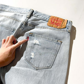 00's Levi's 501 ボロ ダメージ デニム パンツ