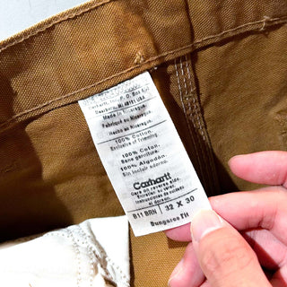 00's Carhartt フェード ダック ペインター パンツ(ブラウン)