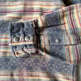 90's ORVIS ネイティブ ジャガード L/Sシャツ