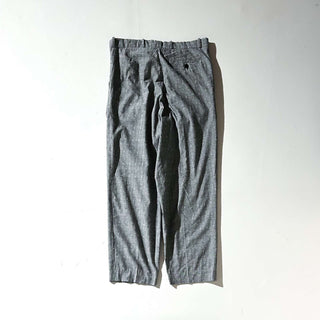 90's FRONT LINE レーヨン カスリ柄 3タック スラックス