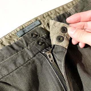 00's JOHN VARVATOS ヘリンボーン フレア パンツ