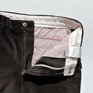 00's SAVANE ブラウン ワイド コーデュロイ パンツ