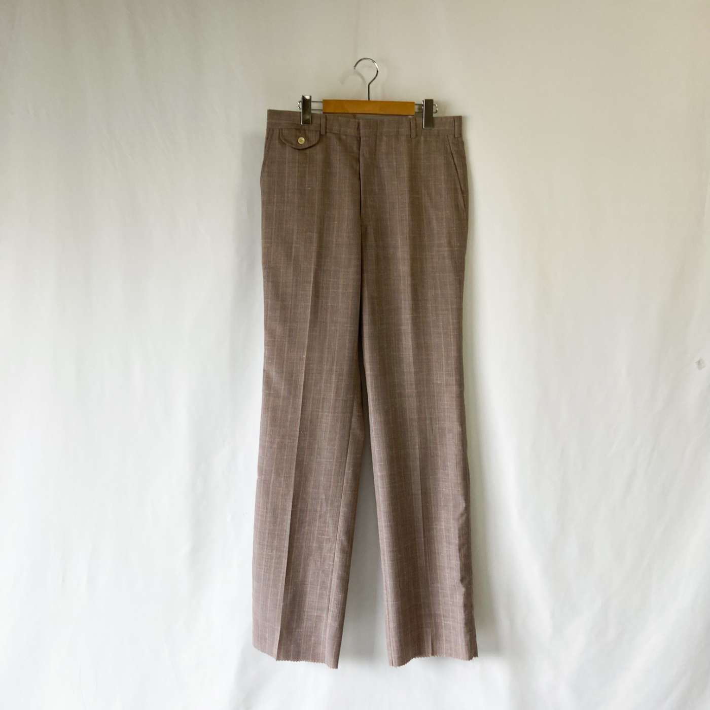 "Dead Stock" 70's "made in USA" Tailor's Bench チェック フレアスラックス