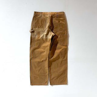 00's Carhartt フェード ダック ペインター パンツ(ブラウン)