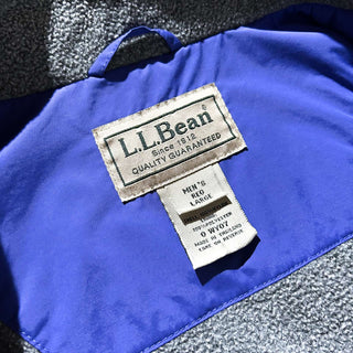 00's L.L.Bean 裏フリース ドローコード ナイロン シェル ベスト