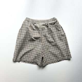 00's puritan ドローコード チェック ワイド ショーツ