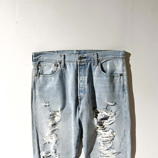 00's Levi's 501 ボロ ダメージ デニム パンツ