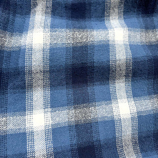 00's Lands' End オンブレ風 チェック ドローコード ワイド パジャマ パンツ