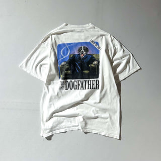 90's "made in USA" BIG DOGS "The Godfather×BIG DOGS" パロディ 両面プリント Tシャツ
