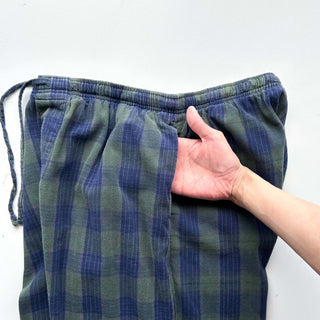 00's croft＆barrow マルチチェック ドローコード ワイド パジャマ パンツ