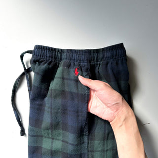 00's RALPH LAUREN ブラックウォッチ チェック ドローコード パジャマ パンツ