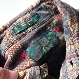 90's ORVIS ネイティブ ジャガード L/Sシャツ
