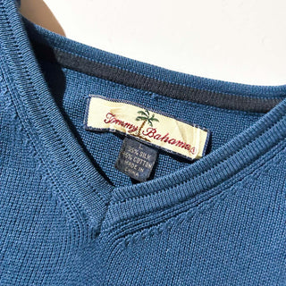 90's～00's TOMMY BAHAMA シルク×コットン Vネック ニット セーター