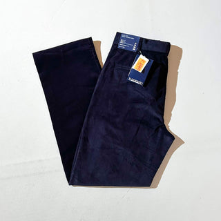 90's～ "deadstock" LANDS' END ２タック コーデュロイ パンツ (NAVY 31×32)