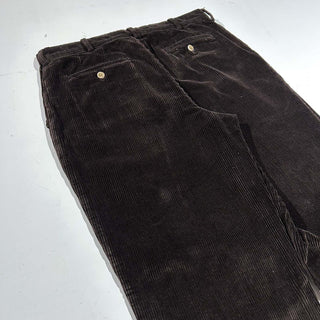 00's SAVANE ブラウン ワイド コーデュロイ パンツ