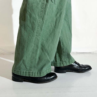 00's オリーブ ワイド ベイカー パンツ
