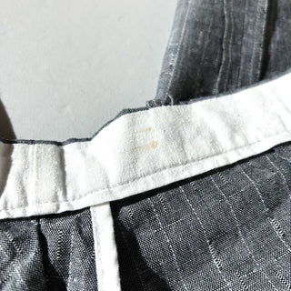 90's FRONT LINE レーヨン カスリ柄 3タック スラックス