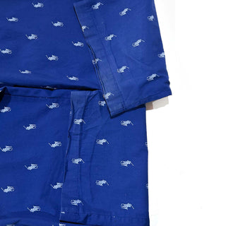 00's RALPH LAUREN 総柄 ドローコード ワイド パジャマ パンツ