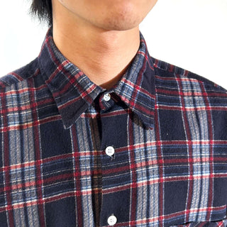 90's "made in USA" Dickies レッド×ブラック チェック L/Sネルシャツ