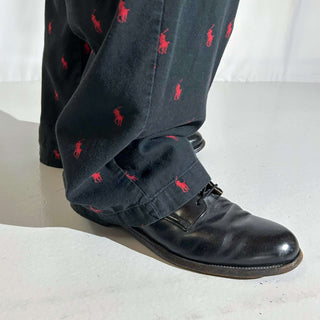 90's～ OLD RALPH LAUREN ドローコード 総柄 パジャマ パンツ