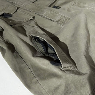 00's Eddie Bauer LEGEND "Mt. Adams Pullover" オリーブ ドローコード コットンキャンバス フィッシング ジャケット