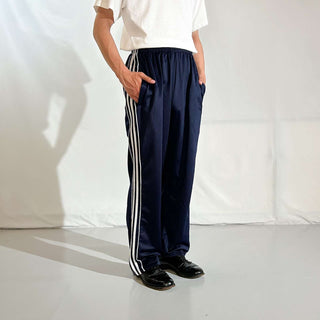 00's NBN GEAR ネイビー×ホワイト ドローコード トラック パンツ