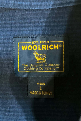 90's～ WOOLRICH ボーダー ブルー L/Sネルシャツ