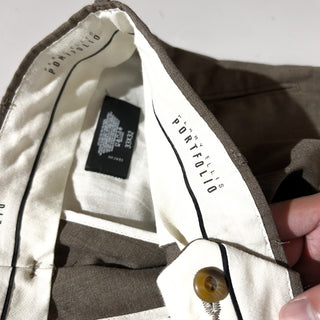 00's "Dominican Republic" PERRY ELLIS PORTOFOLIO 1タック スラックス