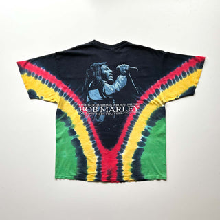 00's "made in USA" ZION "Bob Marley" タイダイ 両面プリント Tシャツ