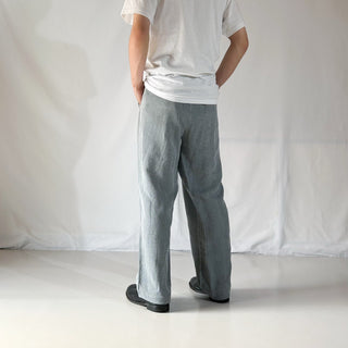 00's THE TERRITORY AHEAD リネン×シルク ワイド スラックス