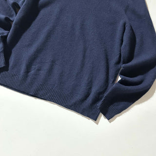 00's Brooks Brothers ネイビー ラムウール ニット セーター
