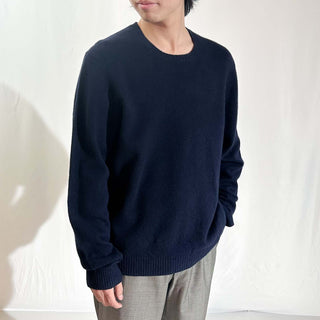 00's Brooks Brothers ネイビー ラムウール ニット セーター