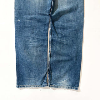00's Levi's 550 "STRAIGHT FIT" ペンキ ボロ デニム パンツ