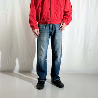 00's Levi's 550 "STRAIGHT FIT" ペンキ ボロ デニム パンツ